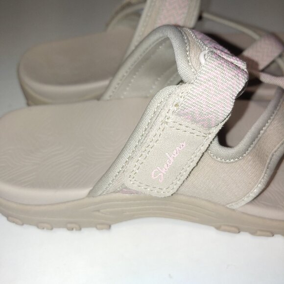 Skechers Thong Sandals Size 7 Cream Pink - Picture 4 of 6